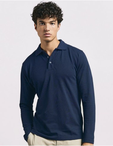 PRM-4600-Mens Heavy Polo Long Sleeve